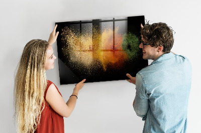 Tableau aimanté horizontal Épices renversées