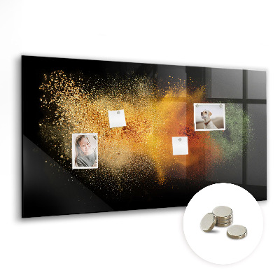 Tableau aimanté horizontal Épices renversées