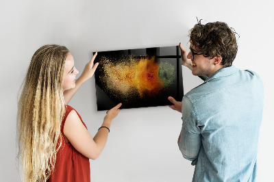 Tableau aimanté horizontal Épices renversées