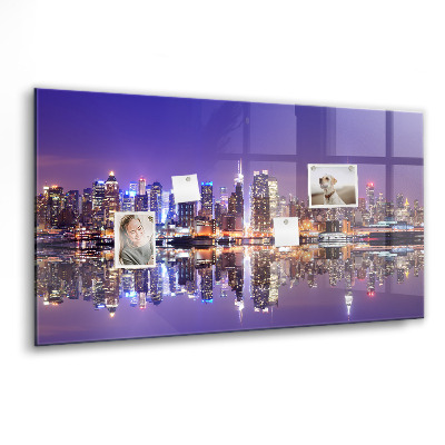 Tableau mural magnétique New York la nuit