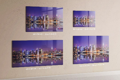 Tableau mural magnétique New York la nuit