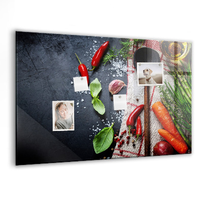 Tableau aimanté horizontal Légumes