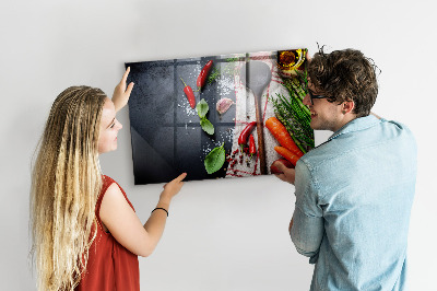Tableau aimanté horizontal Légumes