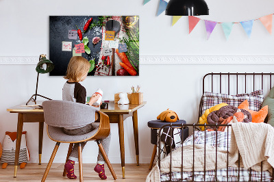 Tableau aimanté horizontal Légumes