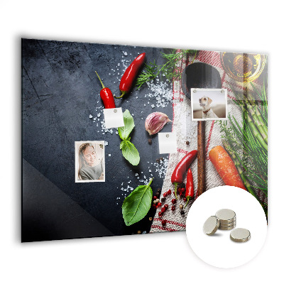 Tableau aimanté horizontal Légumes