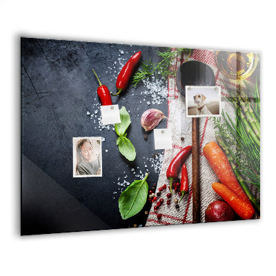 Tableau aimanté horizontal Légumes