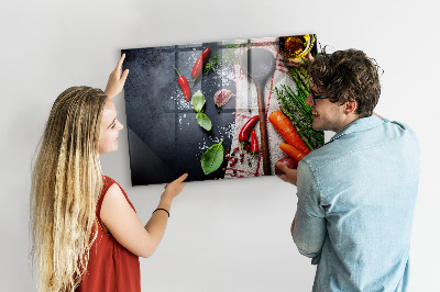 Tableau aimanté horizontal Légumes