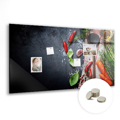Tableau aimanté horizontal Légumes