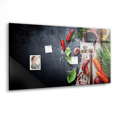 Tableau aimanté horizontal Légumes