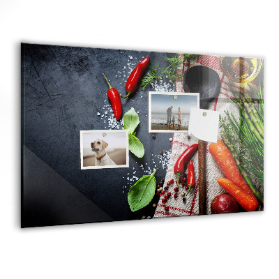 Tableau aimanté horizontal Légumes