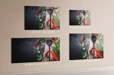 Tableau aimanté horizontal Légumes