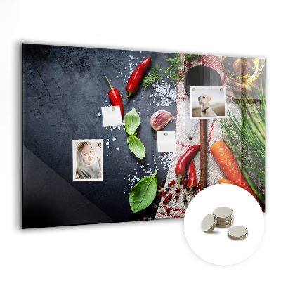Tableau aimanté horizontal Légumes
