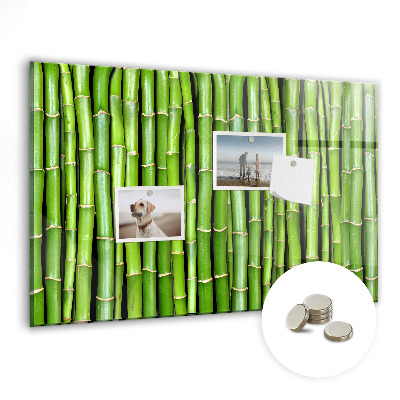 Tableau mural magnétique Mur en bambou