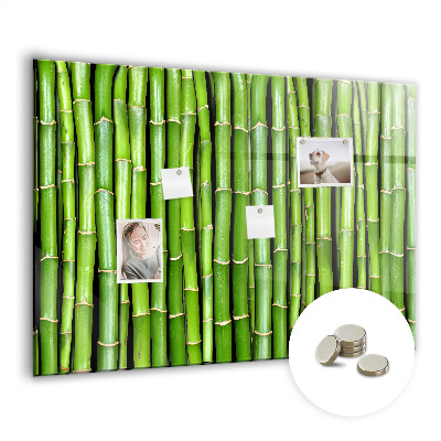 Tableau mural magnétique Mur en bambou