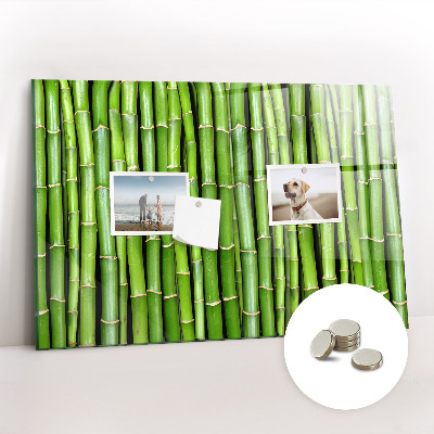 Tableau mural magnétique Mur en bambou