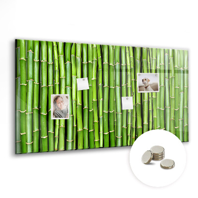 Tableau mural magnétique Mur en bambou