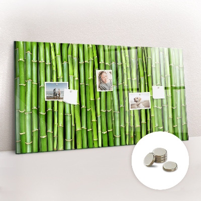 Tableau mural magnétique Mur en bambou