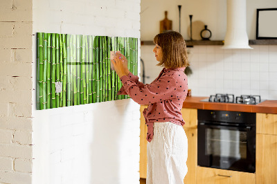 Tableau mural magnétique Mur en bambou