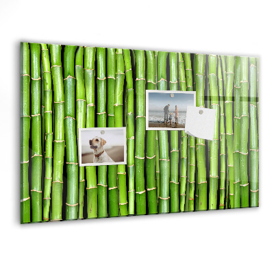 Tableau mural magnétique Mur en bambou