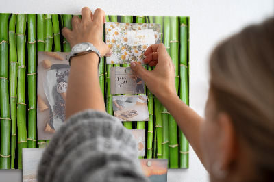 Tableau mural magnétique Mur en bambou
