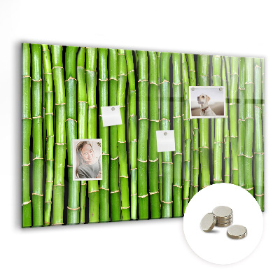 Tableau mural magnétique Mur en bambou