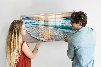 Tableau mural magnétique Plage de sable de mer