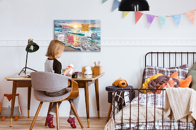 Tableau mural magnétique Plage de sable de mer