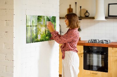 Tableau pour magnet Arbres de la forêt naturelle