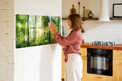 Tableau pour magnet Arbres de la forêt naturelle