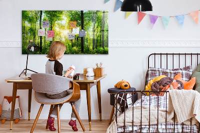 Tableau pour magnet Arbres de la forêt naturelle