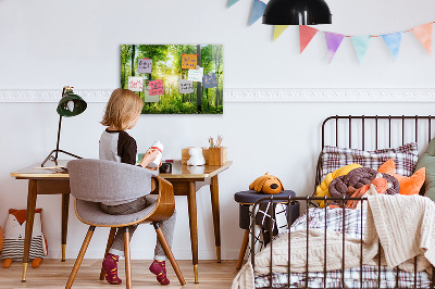 Tableau pour magnet Arbres de la forêt naturelle