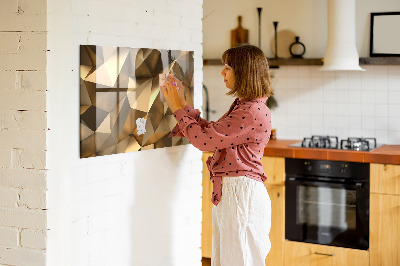 Tableau pour magnet Triangles abstraits