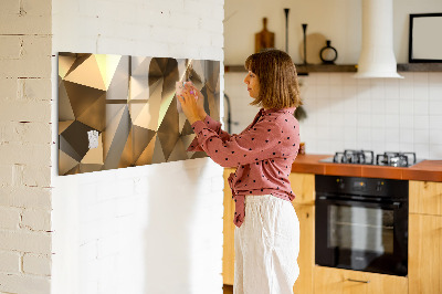 Tableau pour magnet Triangles abstraits