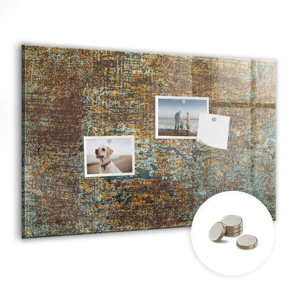 Tableau pour magnet Rouille sur le métal