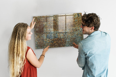 Tableau pour magnet Rouille sur le métal