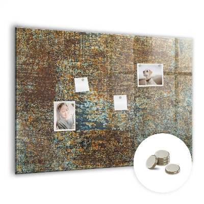Tableau pour magnet Rouille sur le métal