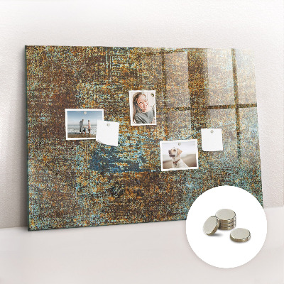 Tableau pour magnet Rouille sur le métal