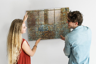 Tableau pour magnet Rouille sur le métal