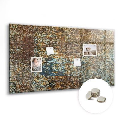 Tableau pour magnet Rouille sur le métal