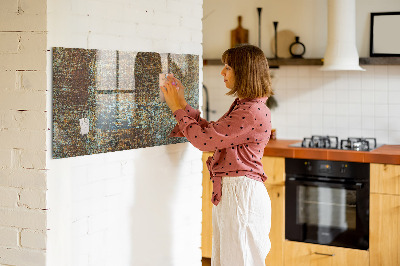 Tableau pour magnet Rouille sur le métal