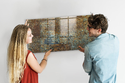 Tableau pour magnet Rouille sur le métal