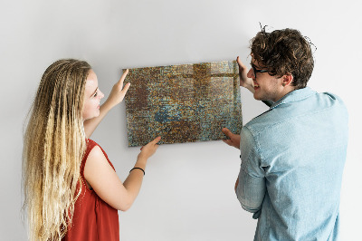 Tableau pour magnet Rouille sur le métal