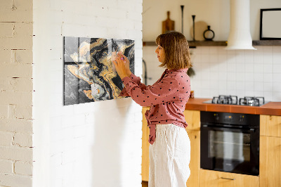 Tableau mural magnétique marbre doré