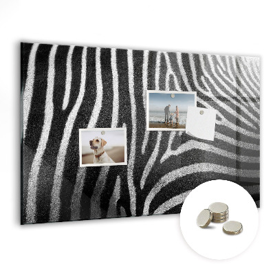 Tableau mural magnétique Motif zèbre