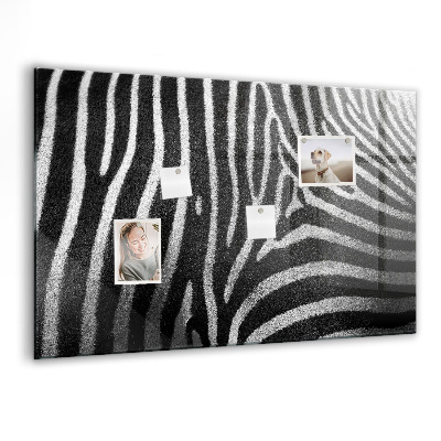 Tableau mural magnétique Motif zèbre