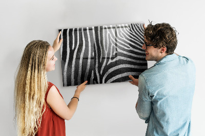 Tableau mural magnétique Motif zèbre