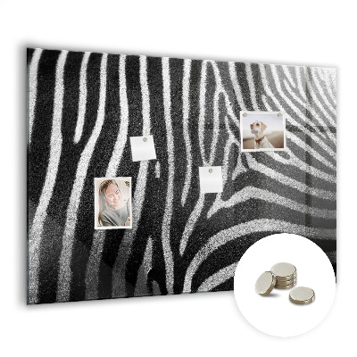 Tableau mural magnétique Motif zèbre