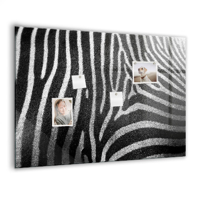 Tableau mural magnétique Motif zèbre