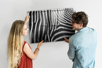 Tableau mural magnétique Motif zèbre