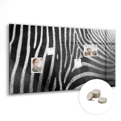 Tableau mural magnétique Motif zèbre